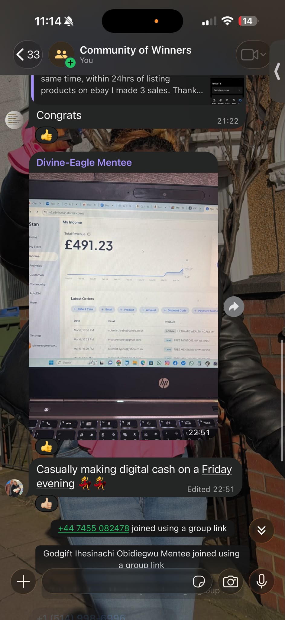Student review screenshot