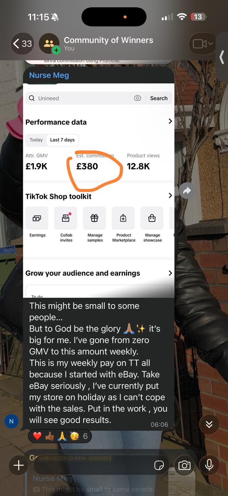 Student review screenshot